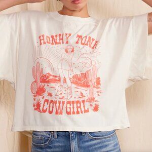 Honky Cowgirl Crew Neck Tee